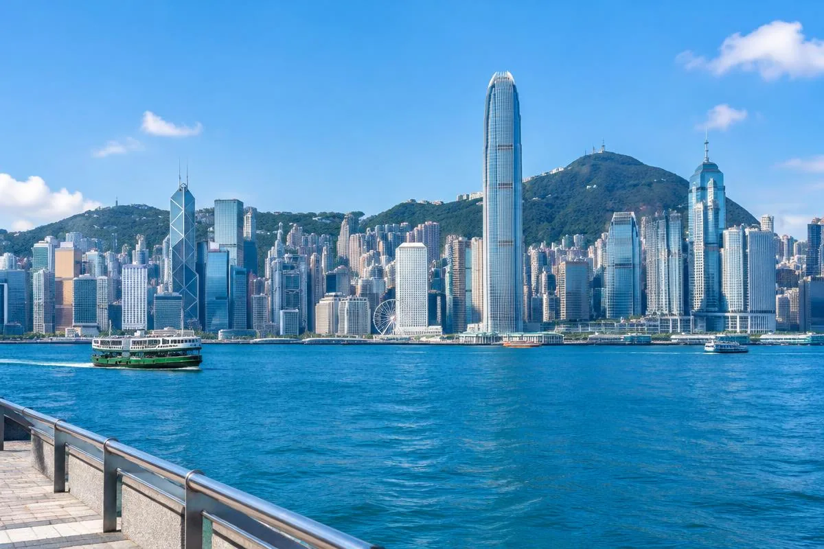 Illustrative landscape of Hong Kong